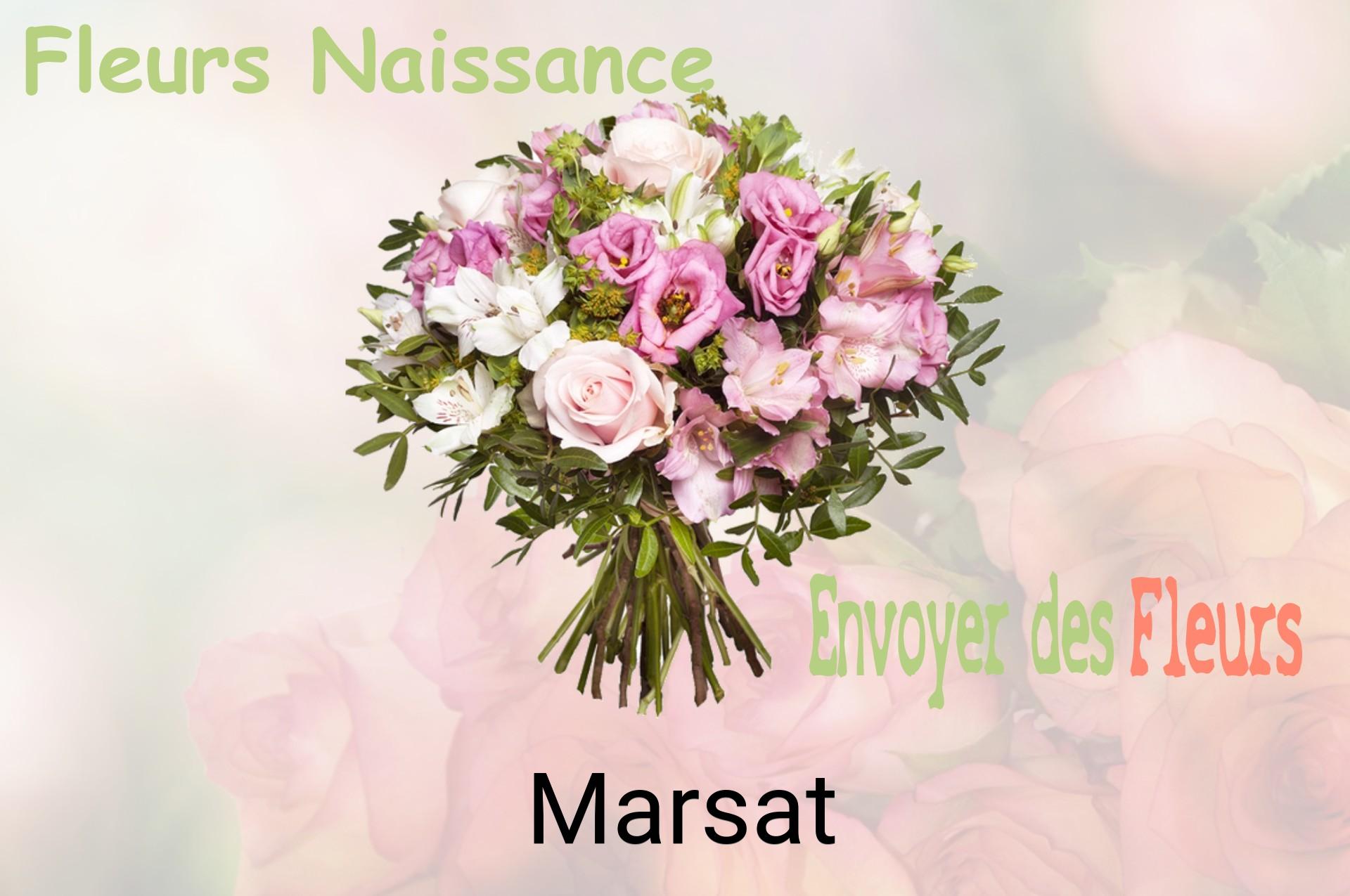 Bouquet de fleurs de naissance livré à Marsat